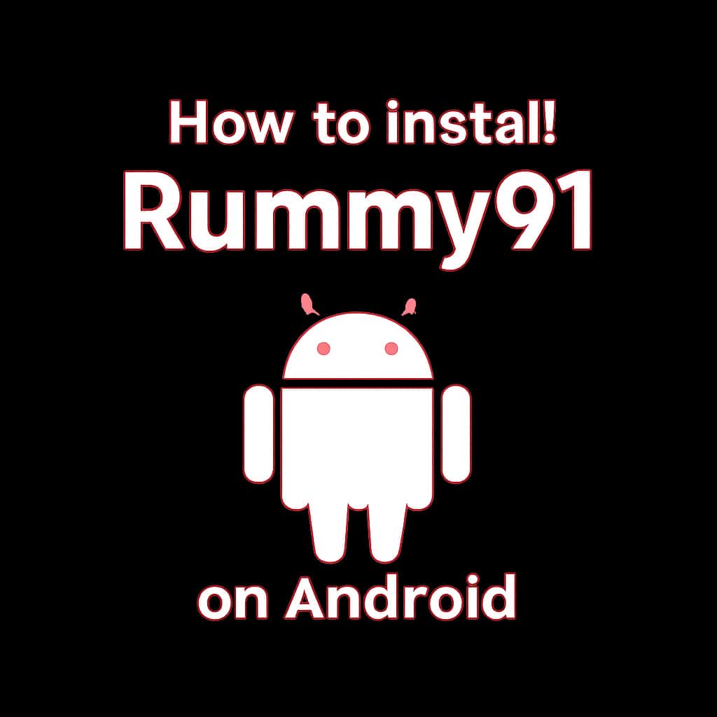 Icon representing the installation guide for Rummy91 on Android.