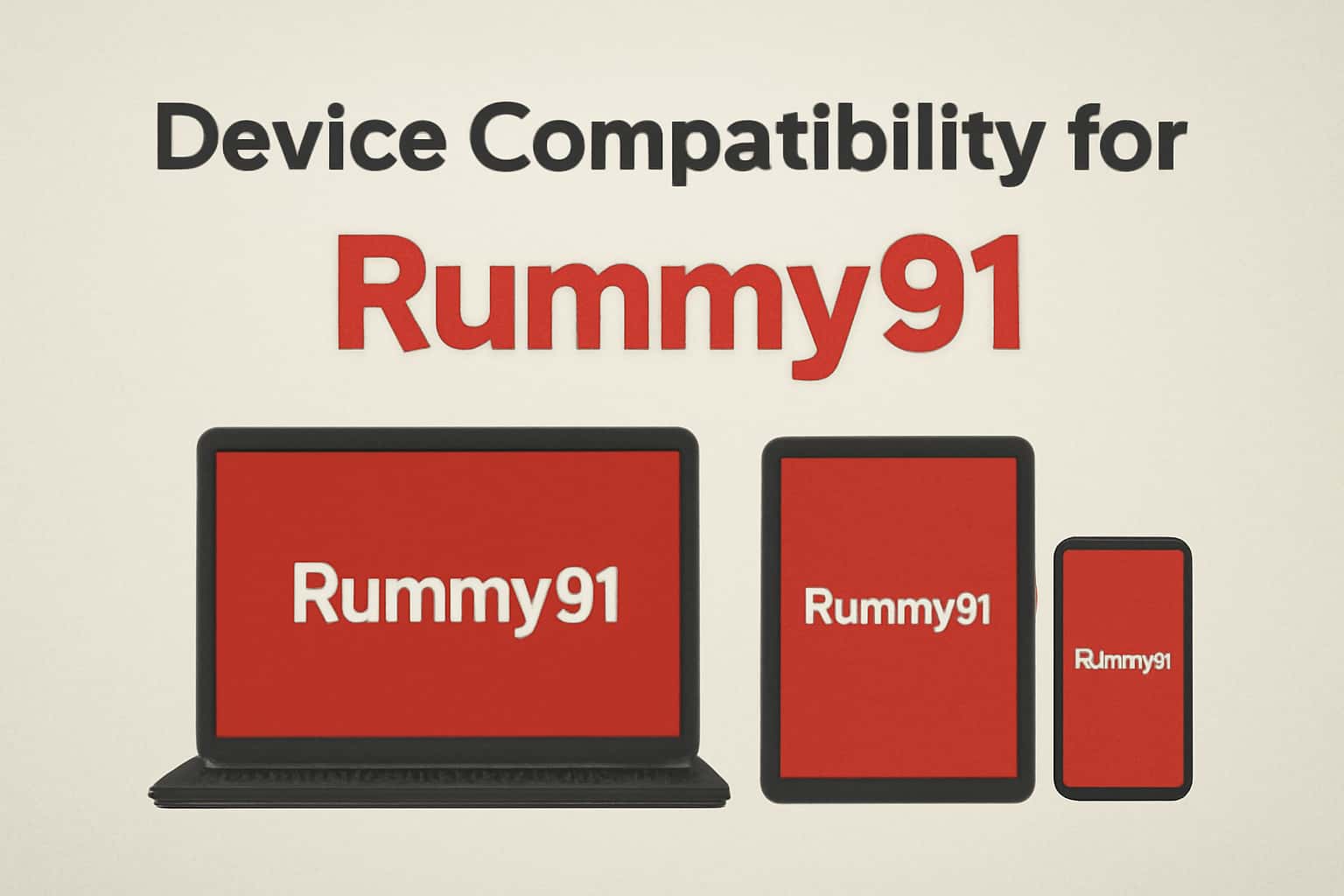 An informational graphic about Device Compatibility for Rummy91.