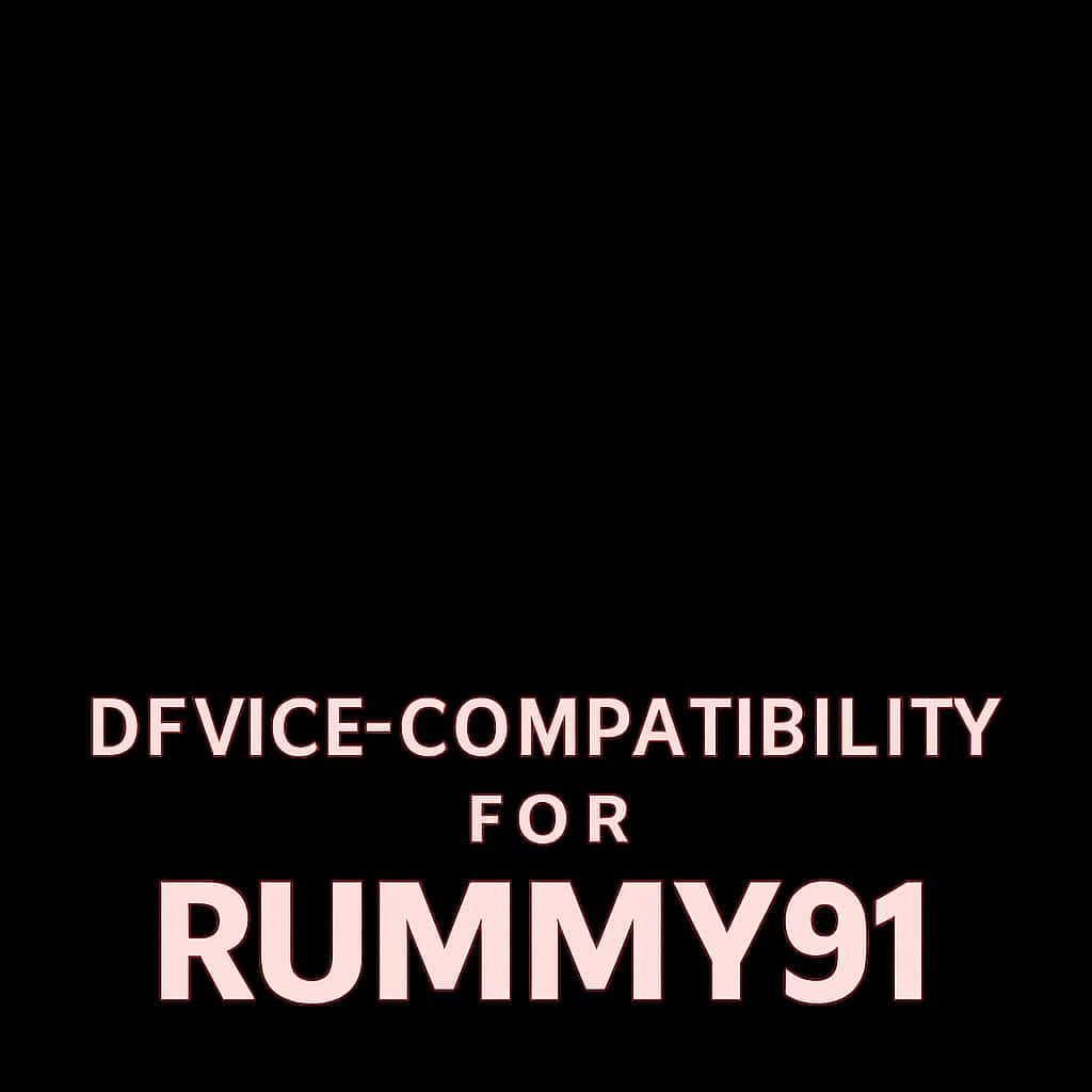 A badge representing Device Compatibility for Rummy91.