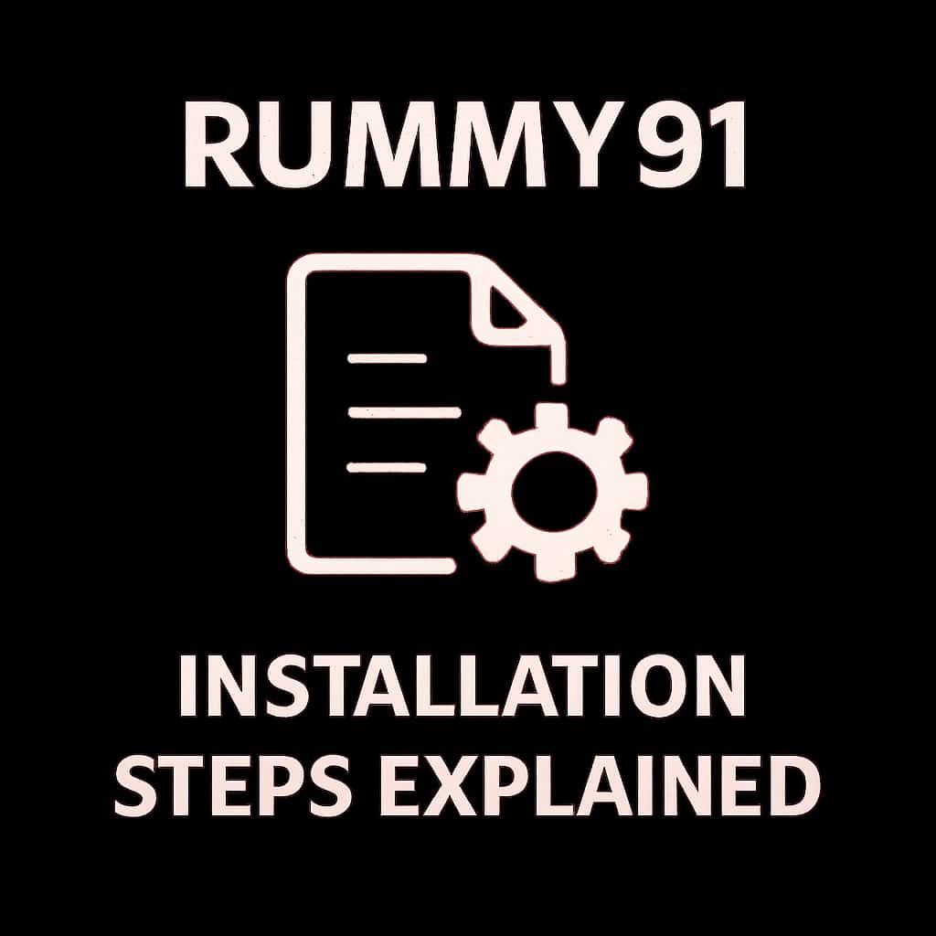 Badge icon for Rummy91 installation guide.