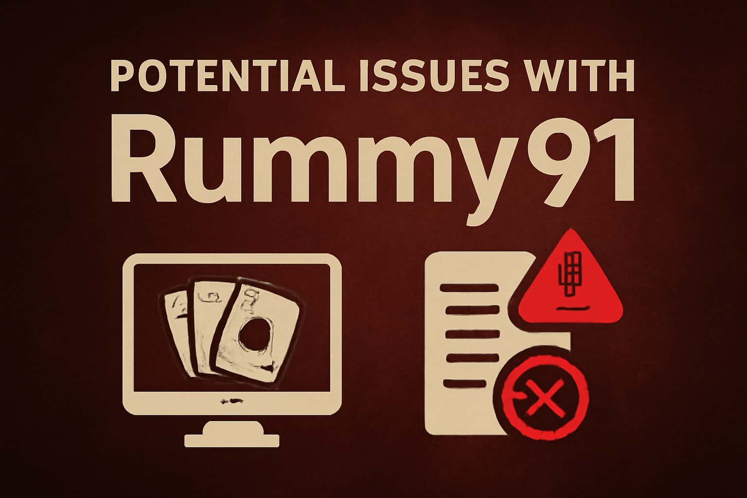 An informative landscape depiction addressing potential issues related to Rummy91.